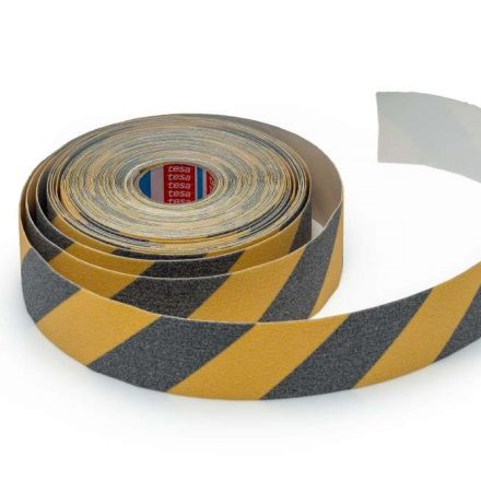 Bande antidérapante autocollante TESA 50 mm x 15 m jaune-noir