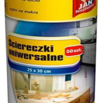JN Tours pour le nettoyage sur rouleau blanc 50 pcs 25 x 30 cm
