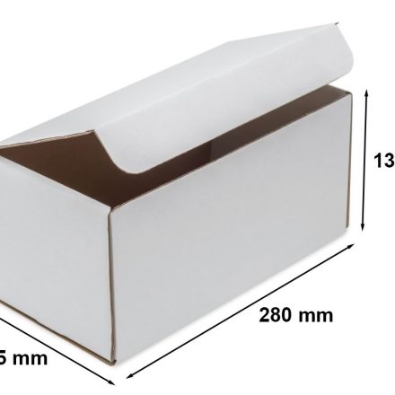 Boîte en carton F421 boîte de mode blanche 280x145x135 Paquet B