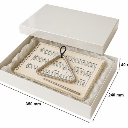 Boîte décorative blanche stratifiée avec couvercle 350 x 240 x 40 mm