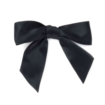 Bâton de satin pour la décoration 25mm noir 10 pcs