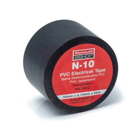 Bande isolante PVC noir 50 mm x 25 m pour câbles électriques