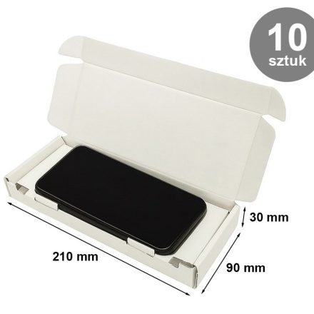 Carton 210x90x30mm Expédition du blanc au téléphone 10 pcs