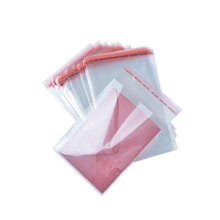 Sacs en fioul PP avec ruban adhésif C5 17x25+5 cm 25 um 100 pc