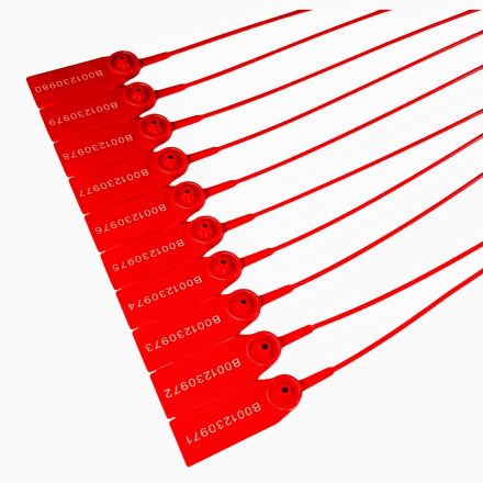 Joint en plastique avec câble NeoSafe rouge 100 pcs