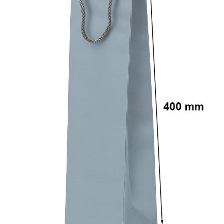Sac cadeau laminé pour le vin 120x80x400 argent 1 pcs