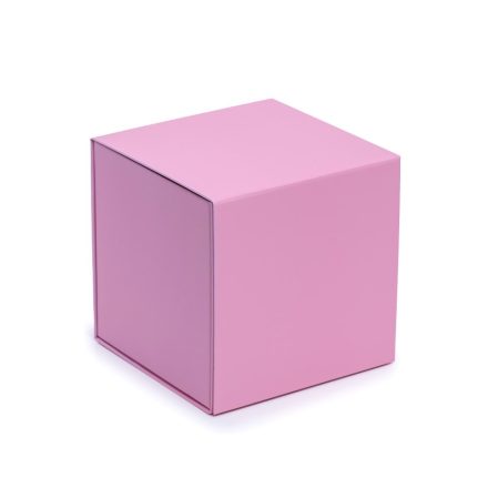 Boîte magnétique 150x150x150mm Décoration rose pour cadeau premium