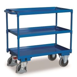 Chariot de table avec baignoires en acier étanches à l'huile SW-700.610 400 kg