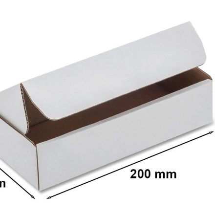 Boîte de coupure en carton 200x100x50 mm FEFCO 426 blanc