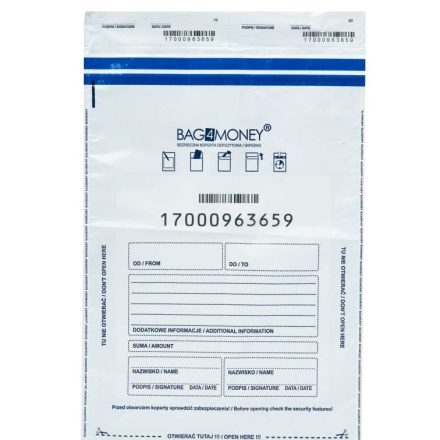 C3 enveloppes en feuilles de sécurité 320x450 mm Sac de couverture4Money 100 pcs