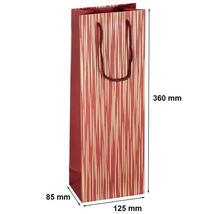 Sac en papier pour vin cadeau 125x85x360 mm 200 g/m2 K-427 CZM