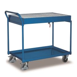 Chariot de table en acier 2 bains étanches à l'huile SW-600.505 250 kg