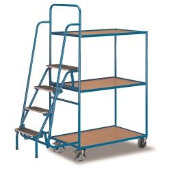 Chariot de rangement haut pour la commande 3 étagères SW-600.616