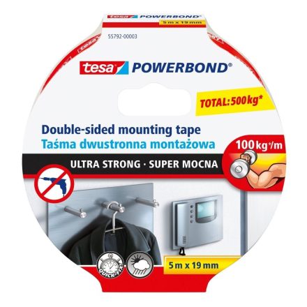 Bande de montage POWERBOND super fort 5m:19mm