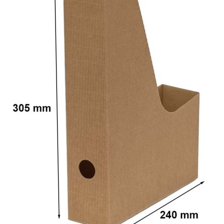 Boîte en carton pour documents A4 Large 6 cm marron