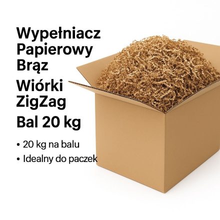 Remplissage de papier ZigZag marron - copeaux de colis 20 kg d'été
