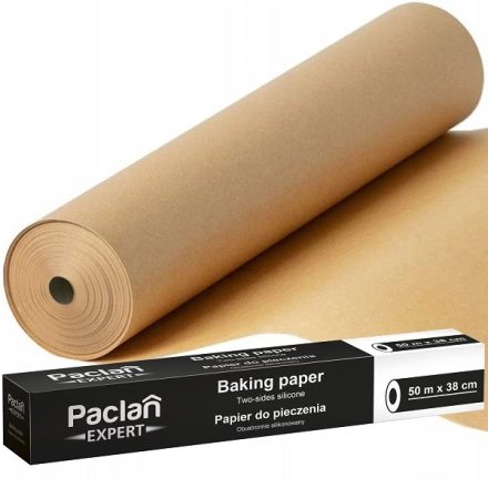 Paclan Papier à pâtisserie expert 50 m x 38 cm marron, siliconisé