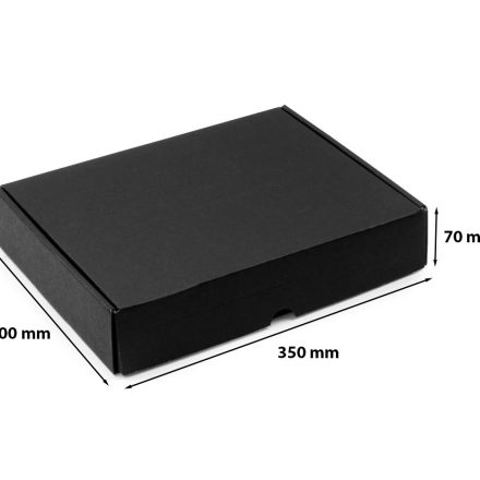 Carton 350x300x70 mm boîte en carton F427 noir