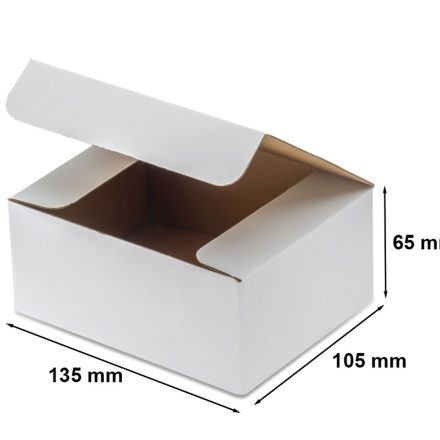 Carton 135x105x65mm F215 blanc, boîte de mode