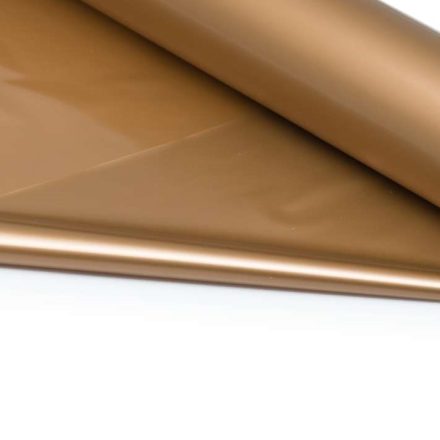 Feuille de cellophane décorative en rouleau 100 cm x 25 mb or mat 30 um
