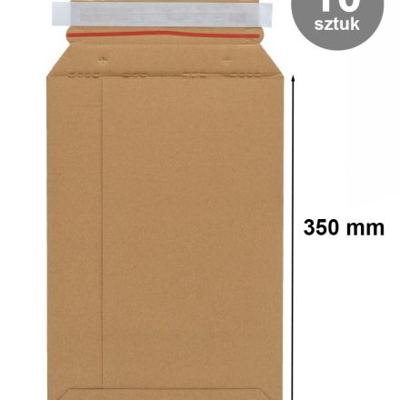 Enveloppe en carton brun A4 250x350 mm autocollant 10 pcs