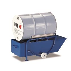 Chariot à barres 200 l avec baignoire d'évacuation 203 l, capacité de charge 250 kg ZU-3203