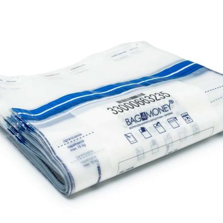 Sac pour billet de banque transparent 15 kg 400x410+110+30 mm 50 pc