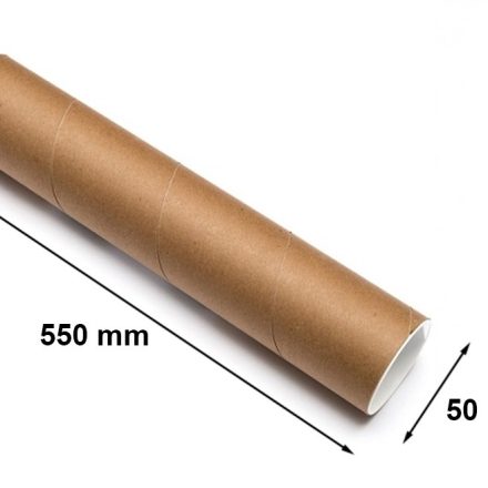 Tube en carton rond fi 50 mm gr 2 mm 550 mm B2