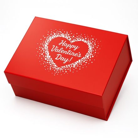 Boîte magnétique de la Saint Valentin rouge A5 235x170x100 mm