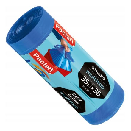 Sacs à bacs multitop Paclan 35L bleu 36 pcs