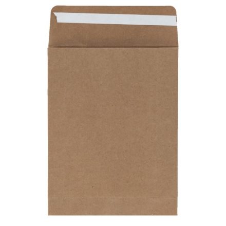 Enveloppe autocollante en carton 130x170x40 mm marron 220g 10 pcs