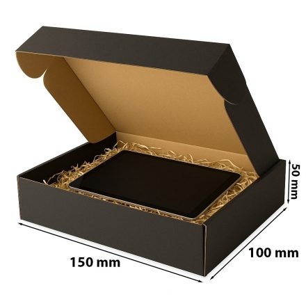 Carton 150x100x50 mm boîte de mode noire F427