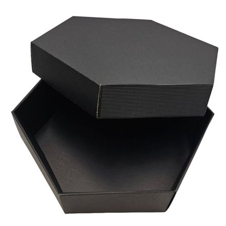 Boîtes en carton noir avec capuchon 380x380x90 mm 10 pcs