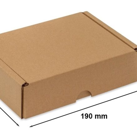 Boîte de mode en carton F427 190x140x55mm marron