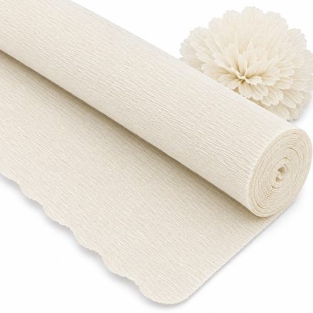 Crêpe italienne 180g Blanc 50cm/250cm Fat Papier décoratif Décoratif