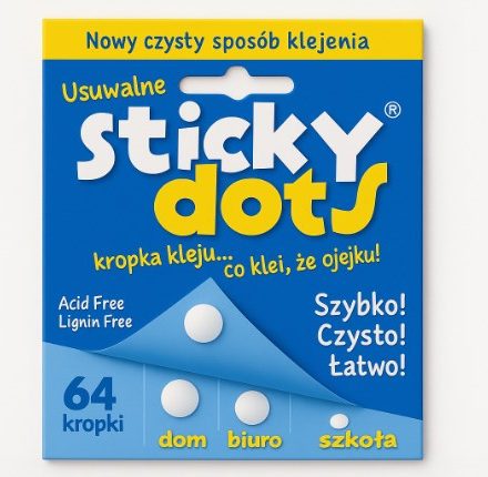 Points de colle amovibles à pois adhésifs 12 mm pour la fixation 64 pcs