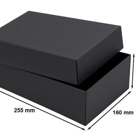 Boîte cadeau décorative 255x160x75 Noir L