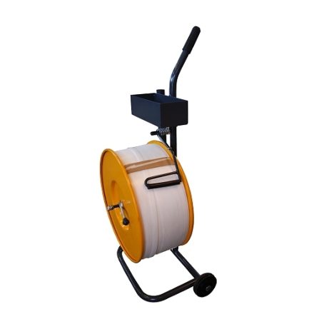 Chariot de distribution pour ruban de tension PP 200 mm avec frein