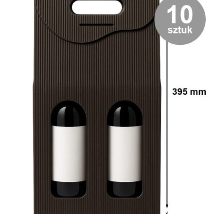 Boîtes de mode enduites de noir sur 2 vin 180x80x395 mm 10 pcs