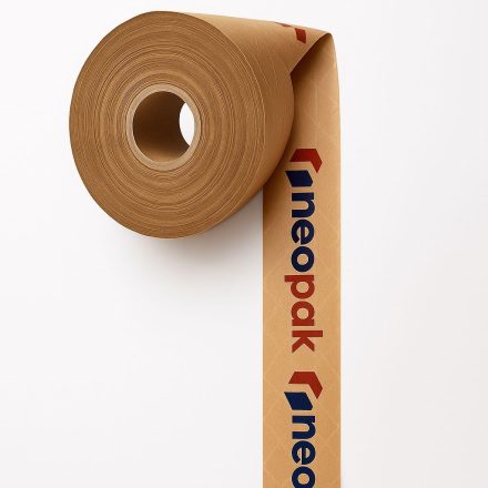 Ruban en papier renforcé d'une manière cruciale 60 mm x 150 m marron