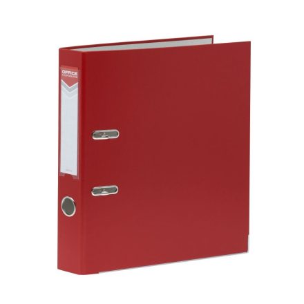 Segrégateur A4 55 mm rouge pour les documents en feuilles PP avec étiquette