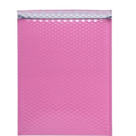 Enveloppe à bulles métalliques G17 230x324 mm rose autocollant