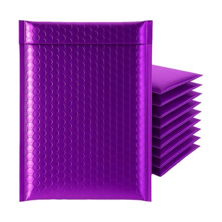 Enveloppes de bulles pourpres métalliques 230x324mm C'est fou. 100pc