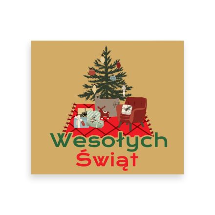 Stickers Kraft Joyeux Noël avec arbre de Noël, étiquettes 35x40 mm, 200 pcs
