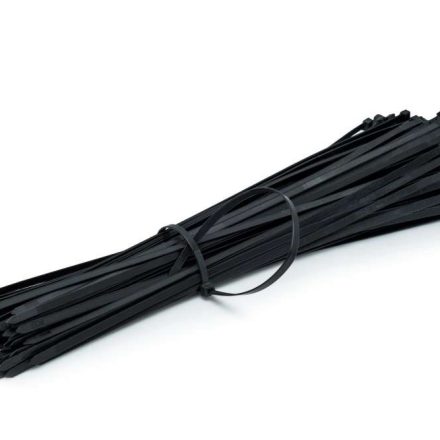 Bandes de serrage trépieds noirs pour câbles 530 x 7,6 mm 100 pcs