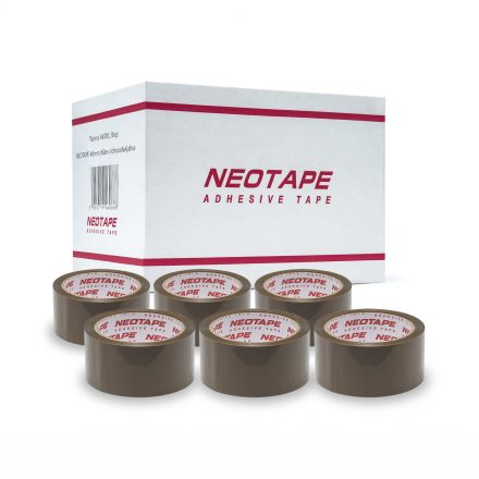 Ruban d'emballage acrylique en bronze 48 mm x 60 m tranquillement remonté, 72 pcs