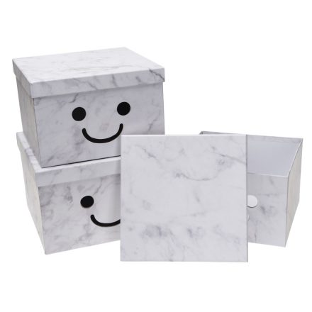 Ensemble de boîtes à fleurs FLOWERBOX XX-013-FB Souris blanc 3 pcs