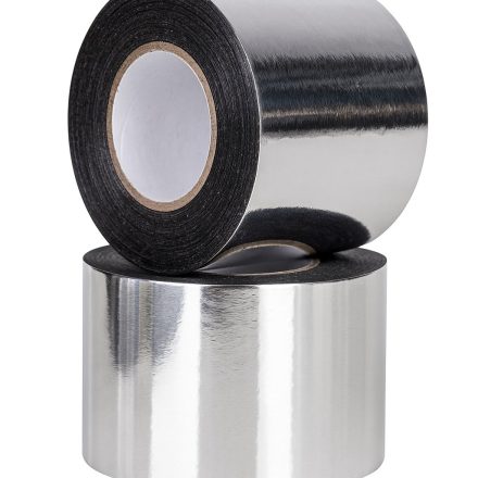 Ruban en aluminium métallique argenté 48 mm x 50 m, Gilza 1 d'un pouce