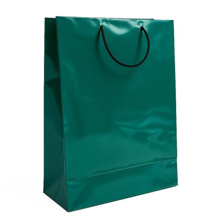 Sac cadeau en papier Prestige vert foncé 340x150x450 mm