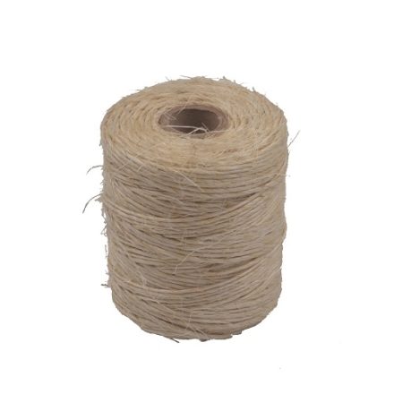 Cordon de sisal décoratif 2 mm 69 m 250 g marron naturel